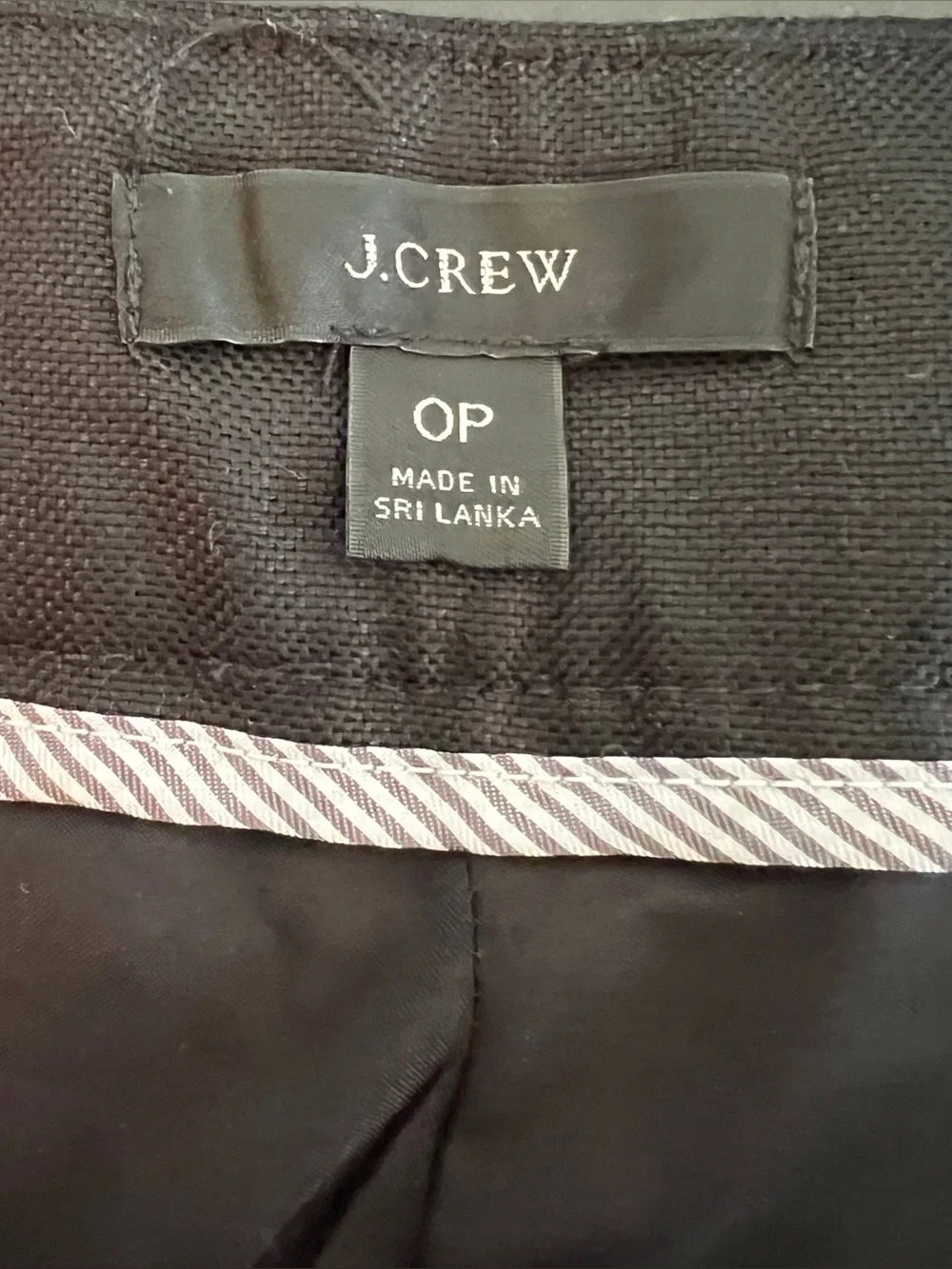 J. Crew Women’s Linen-blend Black Dress Pants - Wide Leg